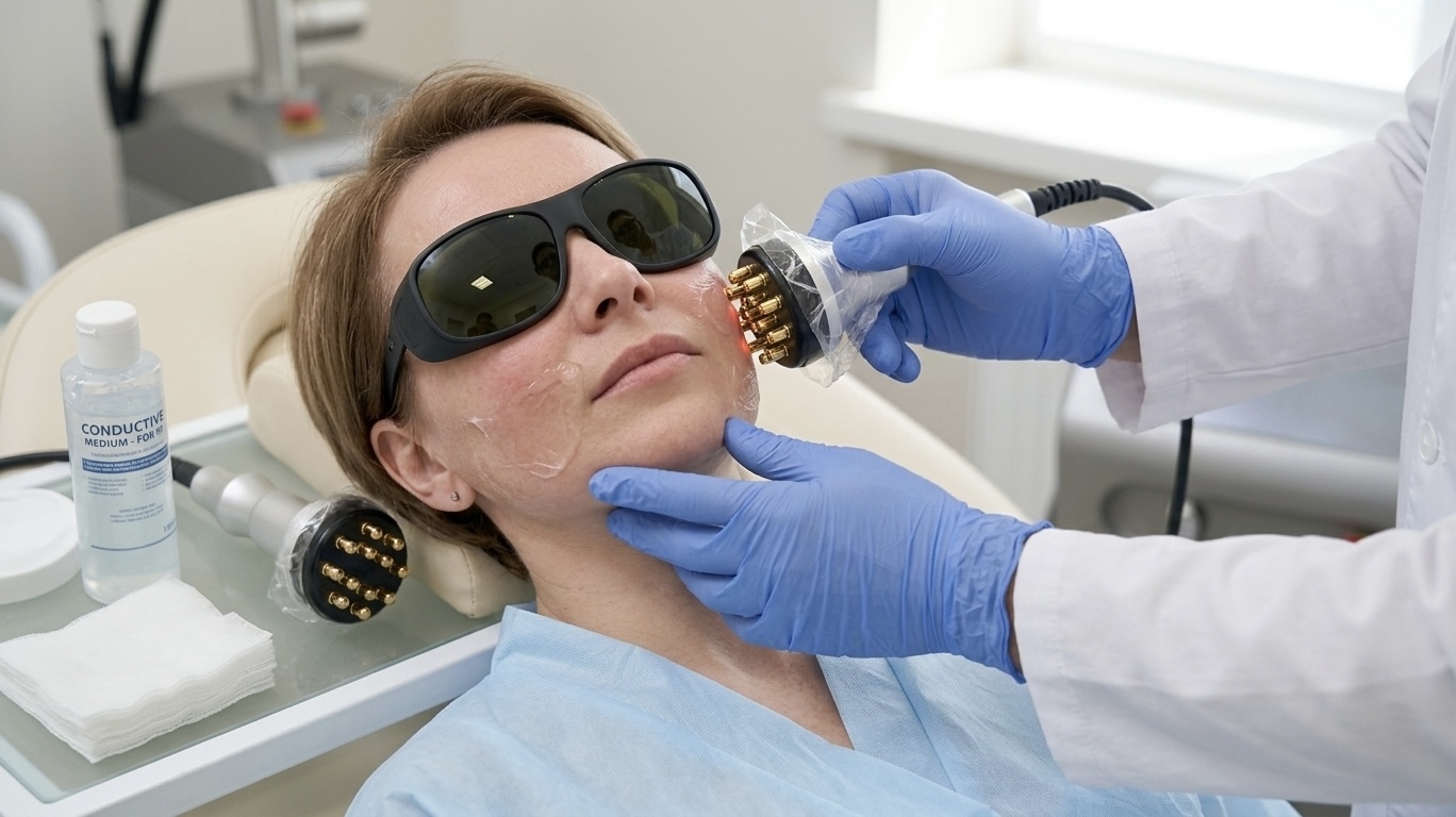 RF Skin Tightening treatment at Calgary MediSpa